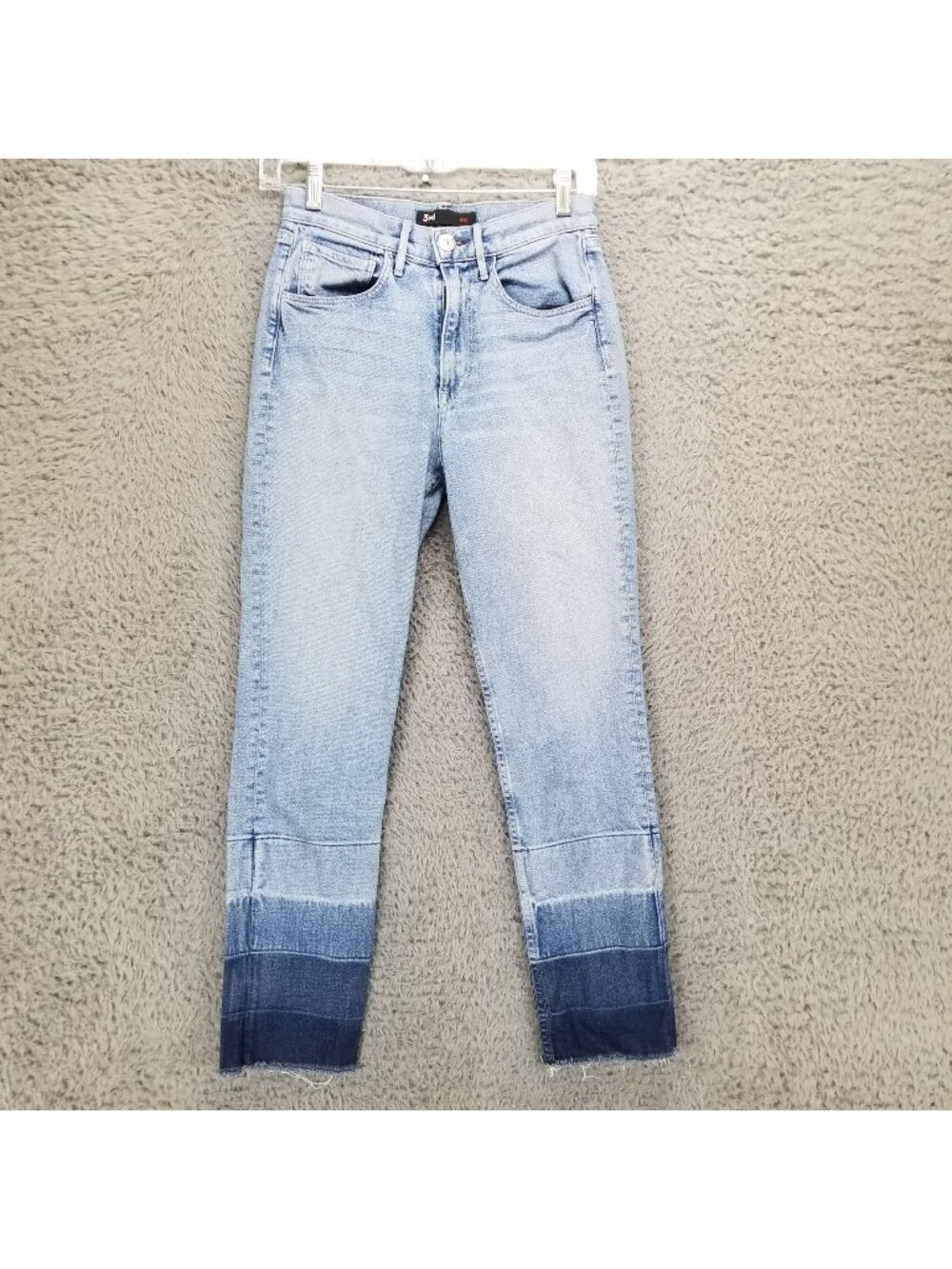 3x1 NYC Jeans Womens 25 Blue Spectrum Stretch Denim Crop *Read*